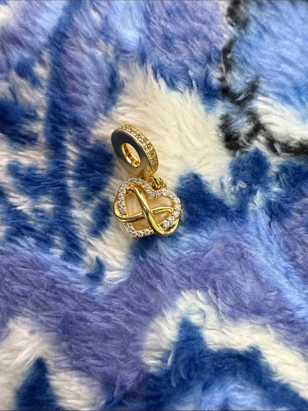 Gold-Plated Infinity Love Charm - Women Jewelry